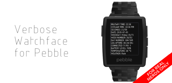 Verbose Watchface Banner