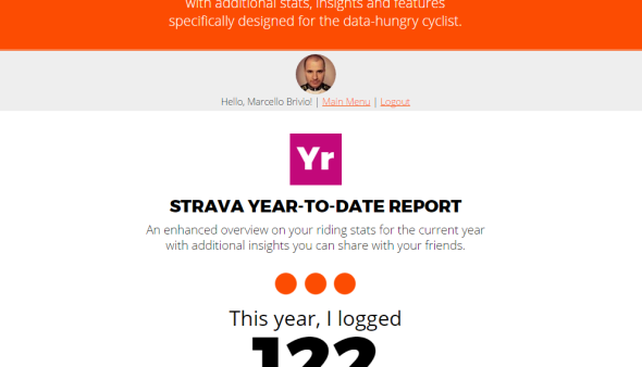 Strava Year-To-Date Report